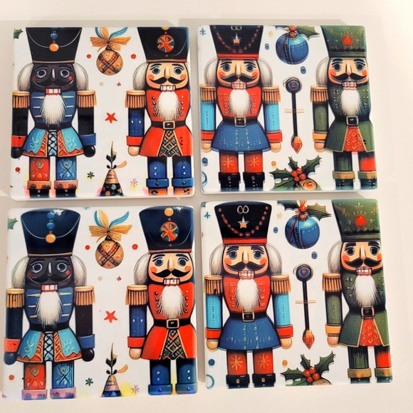 Hand designed Square coasters - Picture 2 of 4